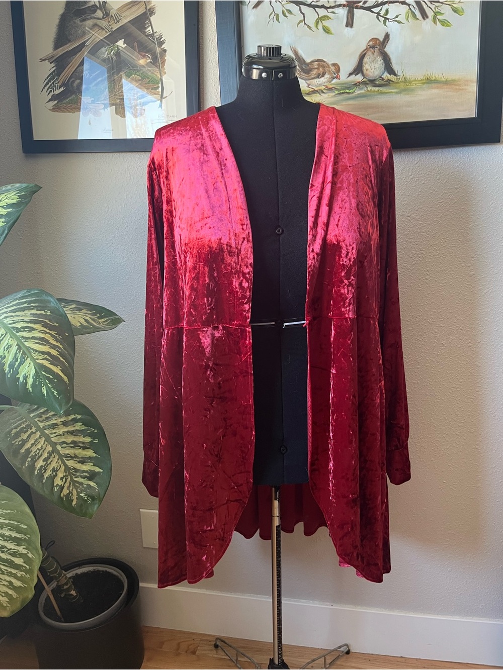 torrid Red Velvet Cardigan